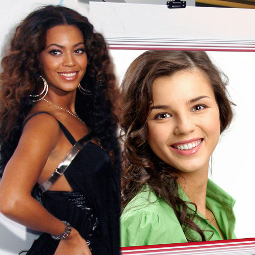 Beyonce Knowles: make celebrity photo montage with R&B star.