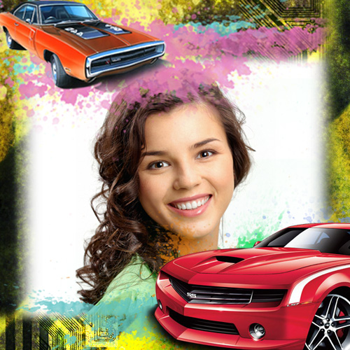 Adorn your kids photos with ‘Red Car’ photo frame.